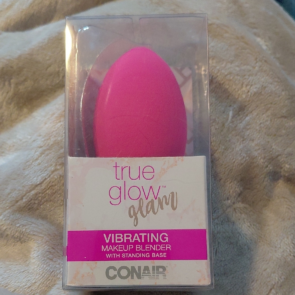 Conair True Glow Glam Vibrating Makeup Blender - Pink
